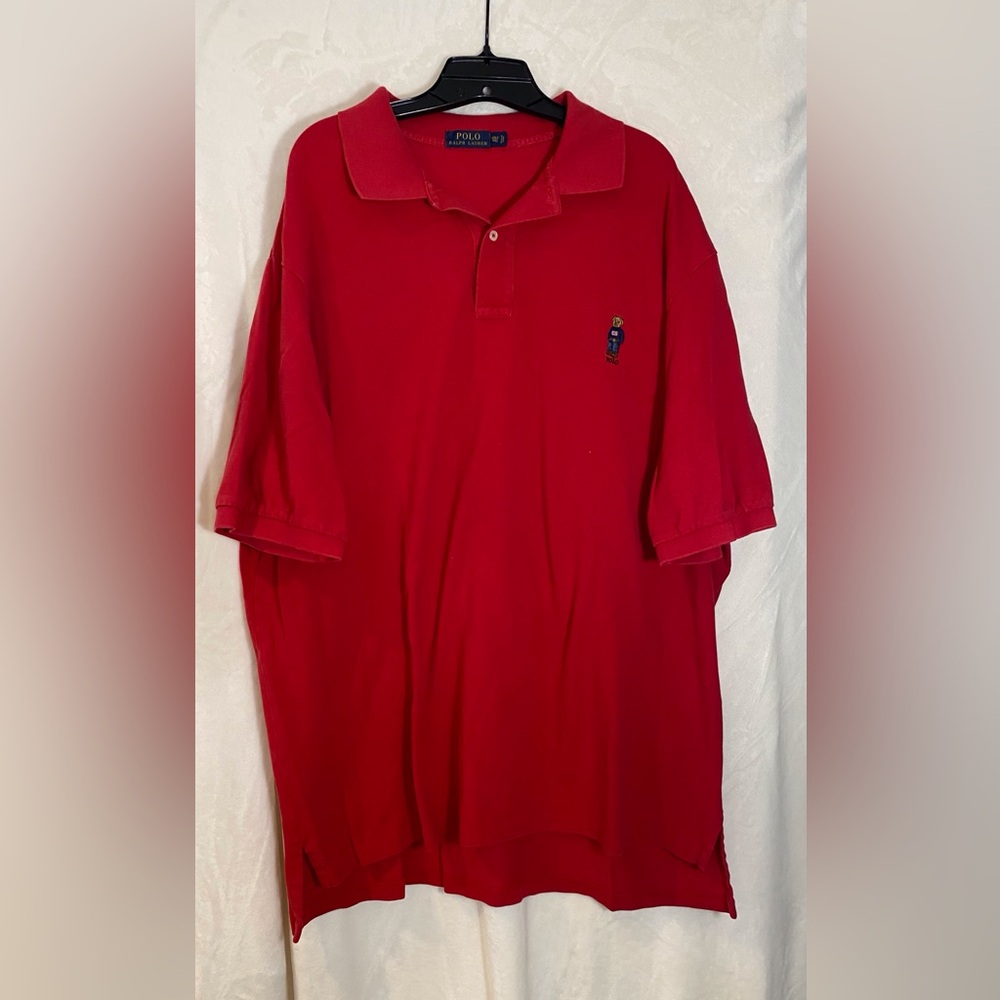 Vintage Ralph Lauren Men's Polo 3XLT Red Golf Shirt